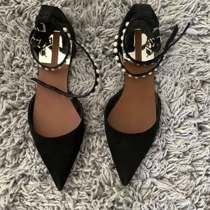 Zara Suede Pointed Toe flats